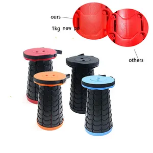 1Kg Nieuw Pp Materiaal Plastic Kruk Buiten Vouwkruk Tuin Inklapbare Kruk Kampeerstoel Taboret Vissersstoel Outdoor Stoel