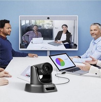 Sistema de Cámara PTZ de Conferencia con Zoom 20X y Controlador Joystick 4D - Cámara 1080p con SDI/HDMI/USB3.0/LAN(PoE) para Transmisión