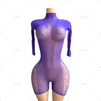 Tenues de strip-teaseuse ELITES, haut de bikini à paillettes, tenues sexy pour filles de bar, vêtements de danse exotique, tenues de danseuse exotiques
