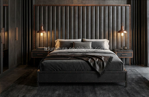 Muebles Minimalistas para Habitaciones de Hotel, Directo de Fábrica, Juego de Muebles de Madera para Dormitorio de Hotel/Apartamento, Proyecto 5 Estrellas - Product Image 4