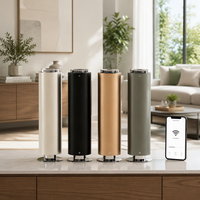 Diffuseur d'huiles essentielles électrique à deux fluides en alliage d'aluminium de 1000 ml, contrôlé par application, nouvelle fonctionnalité spectaculaire, attraction magnétique par induction