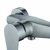 Mitigeur de douche thermostatique mural chromé pour hôtel, 2 voies, robinetterie de bain et de douche apparente