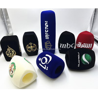 Housse de protection anti-vent pour microphone personnalisée avec logo imprimé, mousse pour microphone, pare-brise
