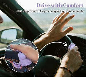 Funda de Volante de Cuero con Gránulos de Silicona para Masaje, Decoración Automotriz, Fundas DIY, Accesorios para Coche - Product Image 5