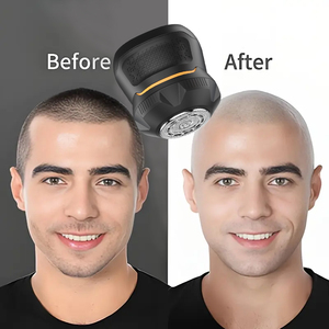 Electric Beard Trimmer for Bald Men Super Large Single <b>Head</b> Magnetic <b>Razor</b> Cordless USB Portable Household English - Product Image 1