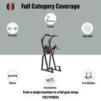 Station de musculation fonctionnelle pour les genoux avec double accoudoir et barre de traction large pour tour d'entraînement professionnel de tractions en salle de sport