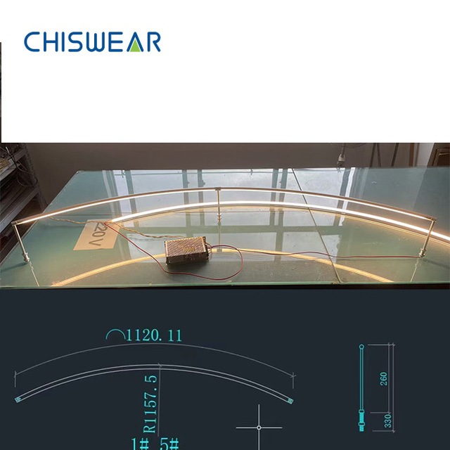 Adjustable 180 Degree Rotating LED Cabinet Light Industrial Design Style Flexible Jewelry Display Showcase Lighting