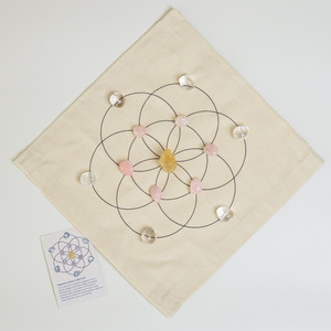 Venta al por mayor puntos de cristal naturales colorido conjunto de rejilla de cristal curativo DIY piedras de meditación Chakra Kit de energía - Product Image 6