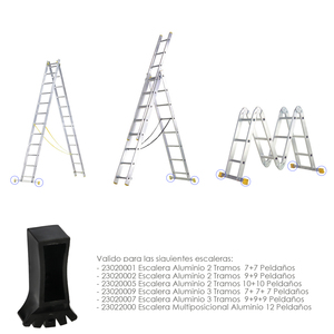Tappo Terminale per Scala a 2 e 3 Sezioni / Scala Multiposizione con Profilo da 58 mm. Versione 2019 - Product Image 2