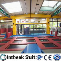 Aire de jeux intérieure commerciale, maison de jeu mobile, équipement de parc d'aventure, jeux souples pour centre de divertissement et parcs d'attractions