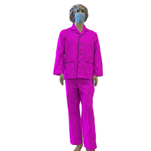 Encantador Bata de Hospital de Algodón y Polialgodón Tejido para Pacientes, Uniforme de Enfermera, Ropa para Embarazadas, Blanca, Unisex, Tallas Personalizables - Product Image 4