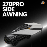 ADA OVERLAND Auvent latéral autoportant pour voiture à 270 degrés, abri autoportant avec bande lumineuse LED pour SUV, camion, camping