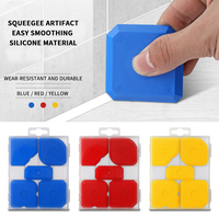 Lot de 5 racloirs à silicone résistants à l'usure pour carrelage, outil de finition et de lissage de mastic