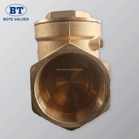 Clapet anti-retour horizontal en laiton forgé BOTE, filetage BSP/NPT de 1/2 à 4 pouces, pour l'eau