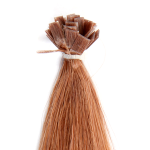 Extensions de cheveux européens pré-collés à la kératine Sens Flat, couleur 10 blond beige doré, 25 mèches, 100% cheveux Remy - Product Image 1