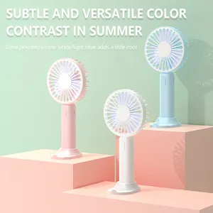 USB rechargeable mini handheld fan portable desktop stand can be applied to go out individual