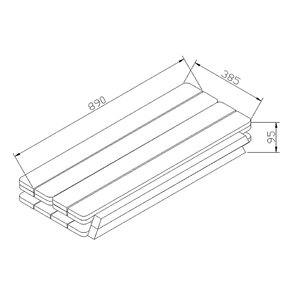 Ensemble de pliable en bois massif pour enfants, meubles d'extérieur, Table et banc de pique-nique, jardin naturel, bière, partielle, KD - Product Image 6