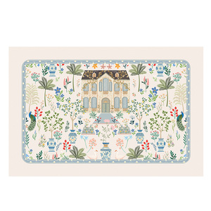 Tapete Escurridor Frosted Windsor Gardens de Tela No Tejida de Secado Rápido para Encimera de Cocina, Cafetera y Escritorio de Té - Product Image 1