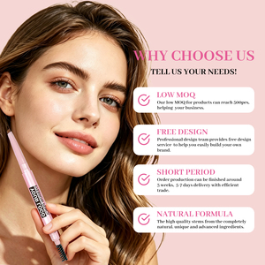 Venta al por mayor Cruelty Free Vegan Organic Impermeable Logotipo personalizado Etiqueta privada Liquid Eye Brow Pen Lápiz de <span class=keywords><strong>cejas</strong></span> con cepillo - Product Image 3
