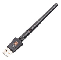 Kartu Jaringan Nirkabel USB2.0 Berkualitas Tinggi 2.4G 5.8G 600Mbps Adaptor Konektor Wifi USB Adaptor Wifi Penerima Nirkabel untuk PC