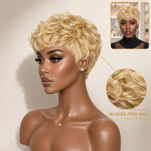 Perruques Romance Curl <span class=keywords><strong>Cheveux</strong></span> Brésiliens Remy Courts Base Transparente Densité 200% Franges Tons Dégradés Looks Quotidiens Tendance - Product Image 1