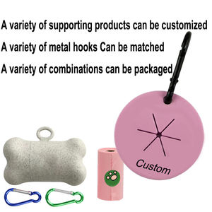 실리콘 화장실 후크 휴지통 가방 캐리어 클립 개 똥 캐리어 애완 동물 쓰레기 가방 홀더 핸즈프리 가죽 끈 야외 똥 가방 - Product Image 2