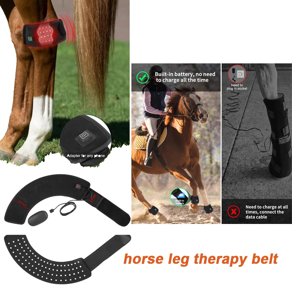 Usine personnalisée LED infrarouge équin flexible thérapie par la lumière rouge bottes pad 660nm 850nm pour la thérapie par la lumière rouge cheval chien