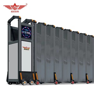 Portail Rétractable Électrique Personnalisé en Alliage d'Aluminium Shengshichanglong – Contrôle d'Accès Automatique Premium pour Appartements et Salles de Sport - Product Image 1
