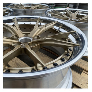 SY-3020 Cerchi in Lega Forgiata Personalizzati a 2 Pezzi con Raggi a Y, Finitura Bronzo Spazzolato, 5x112 5x120 5x114.3 per <span class=keywords><strong>Auto</strong></span> da Corsa e Passeggeri - Product Image 4