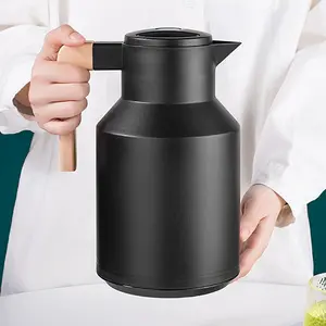 1l Geïsoleerde Thermos Glazen Koffiepot Theepot Dubbele Wand Vacuüm Glazen Karaf