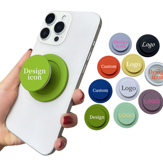 High Quality Hot Fashion Retractable for Magsafe Magnet Phone Grip ABS Material with Custom Pattern Logo Personal Finger Holder
