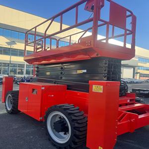 Platform Aerial <span class=keywords><strong>Scissor</strong></span> <span class=keywords><strong>Lift</strong></span> Off-road <span class=keywords><strong>10m</strong></span> dengan Mesin Cummins Portabel - Product Image 4