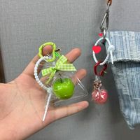 Porte-monnaie créatif en plastique léger Big Apple Fun, porte-clés à suspendre au sac, cadeau pour couple, tendance mode viral des célébrités d'Internet