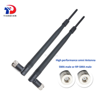 Antena de goma de alta ganancia de comunicación inalámbrica OEM ODM 9dBi 2,4G macho de G WiFi