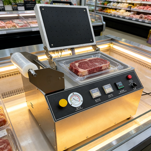 Machine d'emballage sous vide <span class=keywords><strong>de</strong></span> table électrique commerciale pour la mise sous film des aliments, largeur <span class=keywords><strong>de</strong></span> film 260/330 mm - Product Image 5