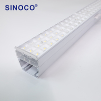 Luminaire linéaire LED High Bay à haute luminosité, garantie 5 ans, IP20, 60W, pour entrepôt, montage au plafond suspendu