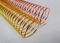 Bobine métallique/spirale de fixation enroulée 23 mm 7/8 pouces, couleur argent, or, rose, or, pour notebook