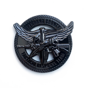 Pièce de défi personnalisée en nickel noir de forme irrégulière, détail <span class=keywords><strong>bouledogue</strong></span> musclé, vente en gros, excellent rapport qualité-prix - Product Image 5