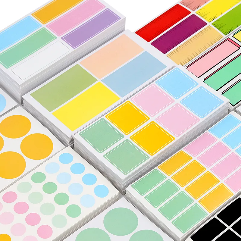 도매 다채로운 비닐 스티커 라벨 자체 접착 용지 인쇄 잉크젯 프린터 방수 사용자 정의 매트 비닐 스티커 종이