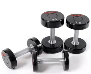 Good Quality Wholesale Commercial Gym Use Fitness Equipment CPU Materials Round Dumbbells