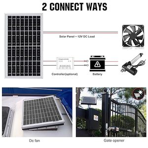 10 Wát <span class=keywords><strong>panel</strong></span> năng lượng mặt trời Battery Charger xách tay cho sạc <span class=keywords><strong>12V</strong></span> pin hoặc xe cổng Opener, điện hàng rào gà Coop - Product Image 3