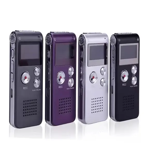 32GB HD Digital Recorder with Noise Reduction, Voice Control, MP3 Playback, Rechargeable Battery, and PC Compatibility