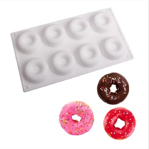 8 Cavity Silicone Donut Cake Mold Baking Pan Non Stick Easy Release Baking <b>Tool</b> - Product Image 6