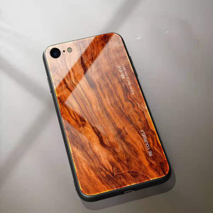 Funda de protección de vidrio templado a prueba de golpes para móvil con diseños de madera, gran oferta - Product Image 5