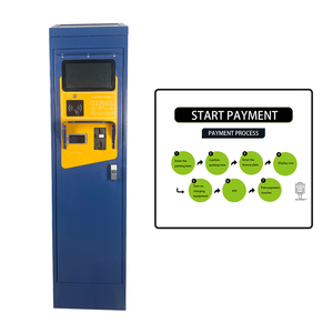 Máquina de pago de tickets de estacionamiento con pantalla LCD azul de 10 pulgadas, aceptador de monedas y energía solar para pago de estacionamiento en la calle. - Product Image 4