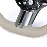 Volant en cuir pleine fleur blanc pour Mercedes Benz W204 W205 W206 W211 W212 W176 W213 Cla W210 W124 C117 W177 W221 W222 S63 AMG