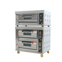 Four à gaz Commercial 2 plateaux 4 plateaux four de boulangerie machine à pain pour restaurant, fours électriques à vendre