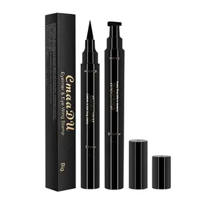 Sceau pour Eye-Liner liquide Double tête, étiquette privée, étanche, tampon d'yeux, résistant à l'eau, durable, 1 pièce