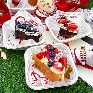 Custom Coated Oil-Proof Greaseproof Wrapping <b>Paper</b> for Pizza Cake Burger-Food Grade with Custom Logo & Bakery Takeaway Packaging - Product Image 2