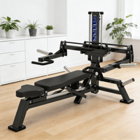 VIGFIT Banc de musculation isolaté premium à charge par plaques en acier avec crochets de pesée pour la musculation et le fitness